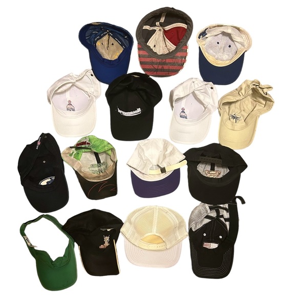 25 Vintage Hat Lot Snapbacks Baseball Caps Trucker Visor - Picture 11 of 16